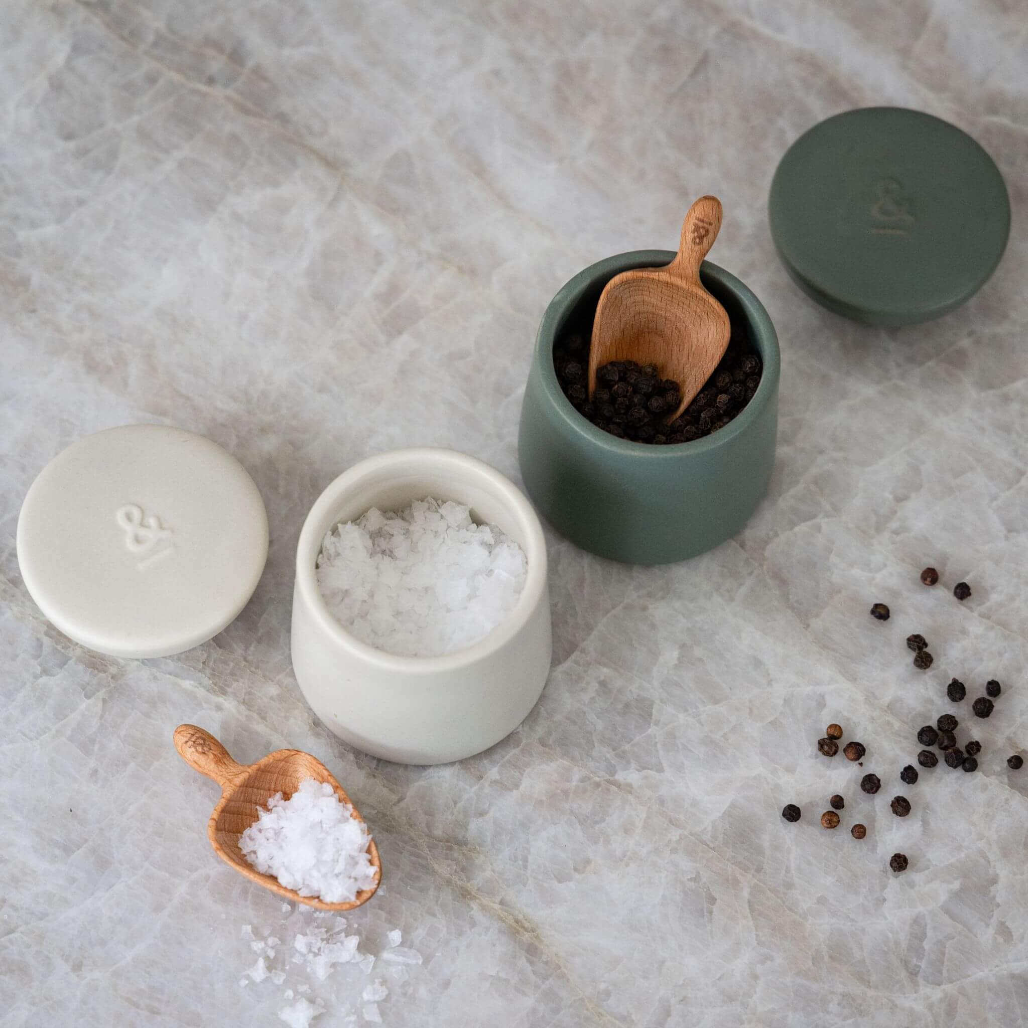 Ceramic Salt & Pepper Pods