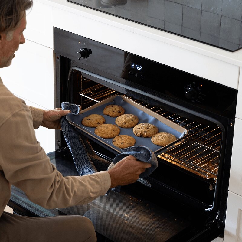 Baking biscuits in Seed & Sprout Non-toxic Enamel Bakeware