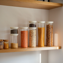 Glass Pantry Storage Jars Oat Milk | Seconds