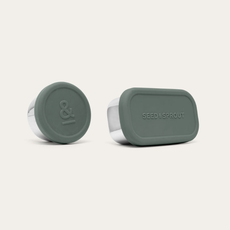 2 Pot Set - Stainless Steel Snack Containers