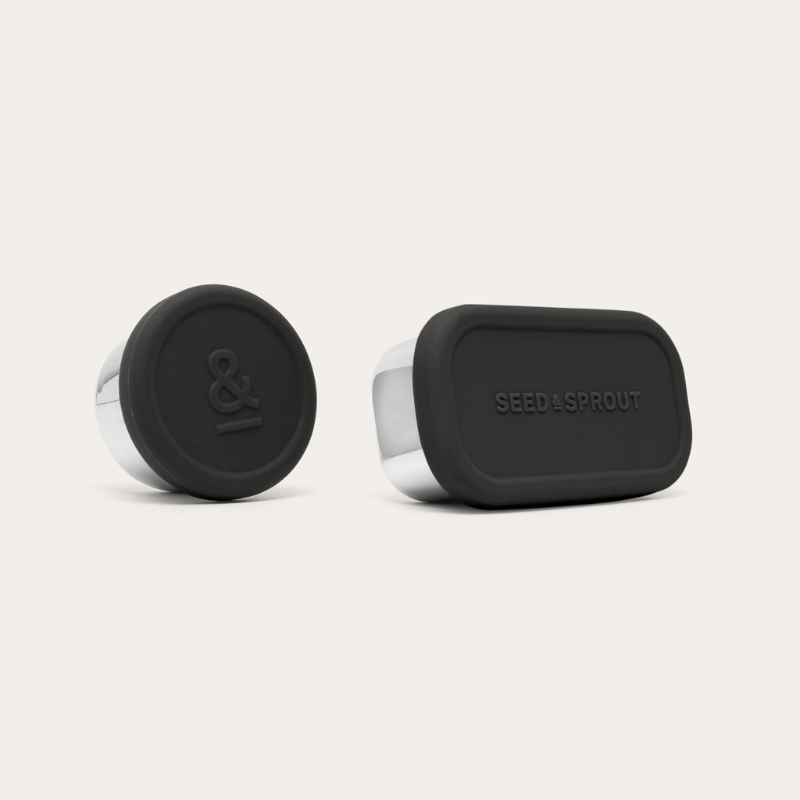 2 Pot Set - Stainless Steel Snack Containers