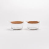 Glass Dip Bowls | Set of 2 Praline