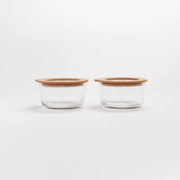 Glass Dip Bowls | Set of 2 Praline