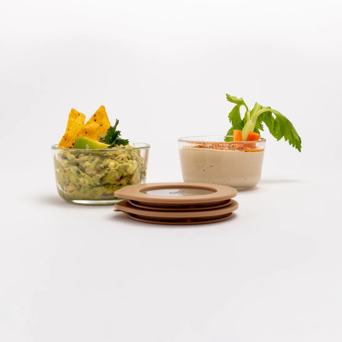 Glass Dip Bowls | Set of 2 Praline