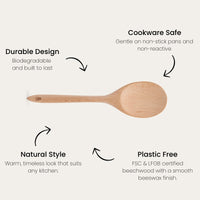 Beechwood Large Serving Spoon