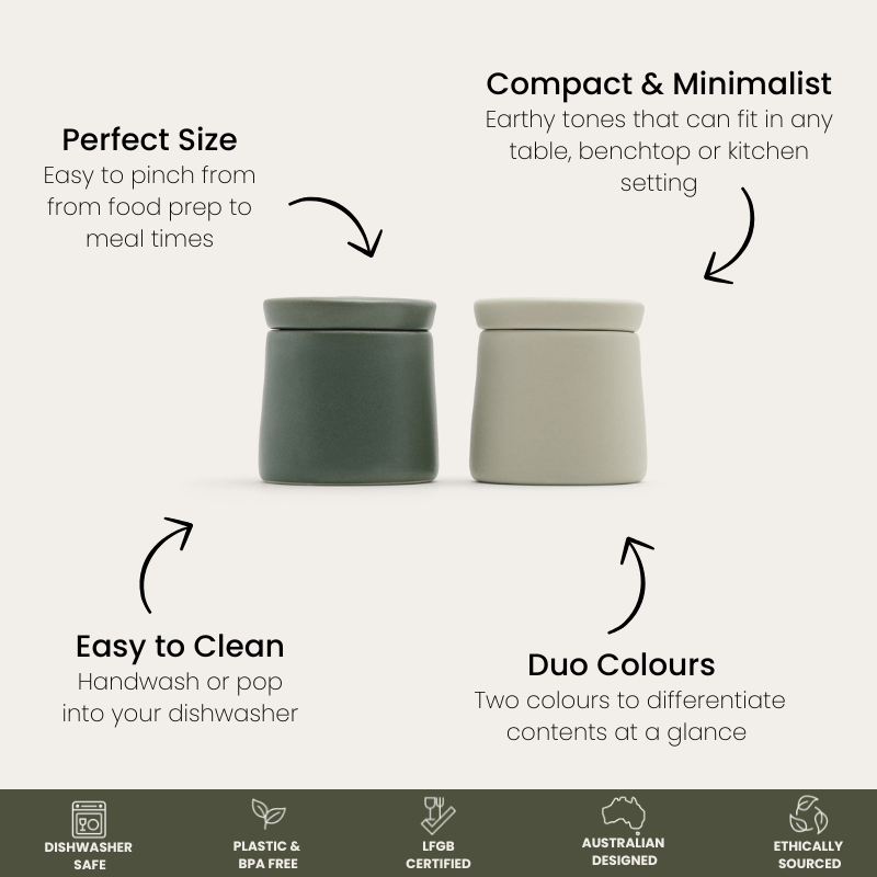 Ceramic Salt & Pepper Pods