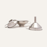 Versatile stainless steel funnels