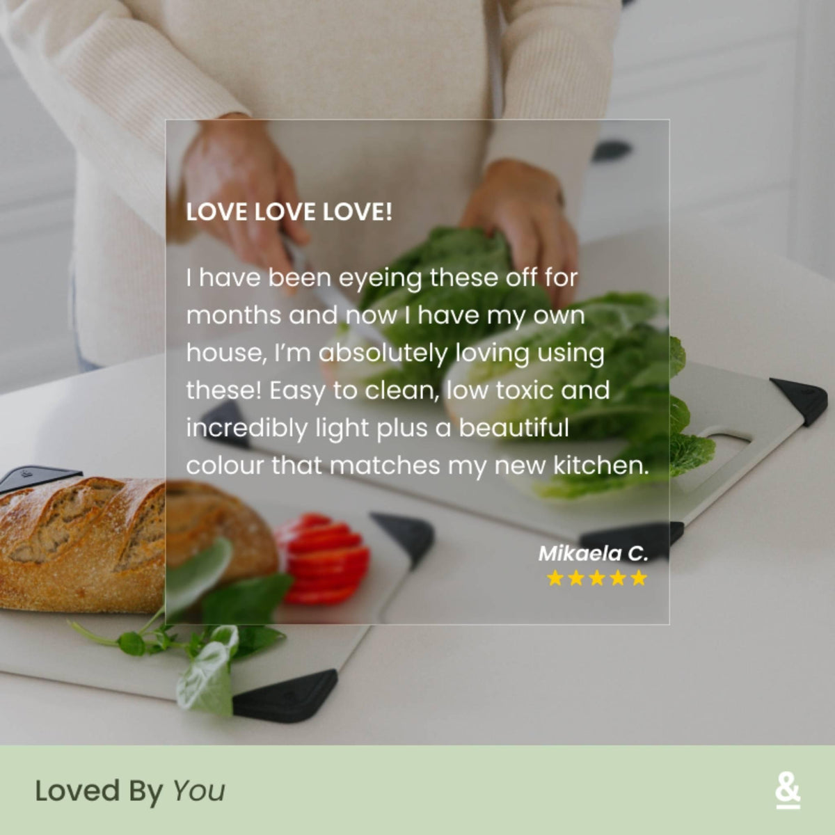 Wood Cellulose Chopping Board Trio