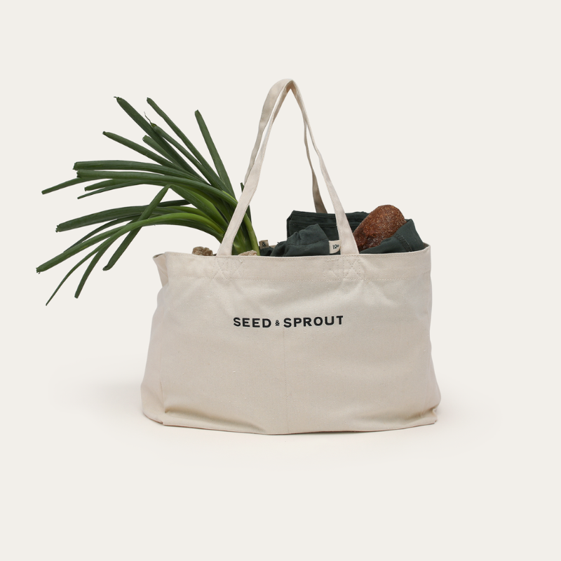 Seed Sprout Tote Bag Tote Bag With Pockets Shopping Tote