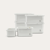 Rectangle Stainless Steel Containers 2 Piece
