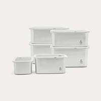 Rectangle Stainless Steel Containers 2 Piece