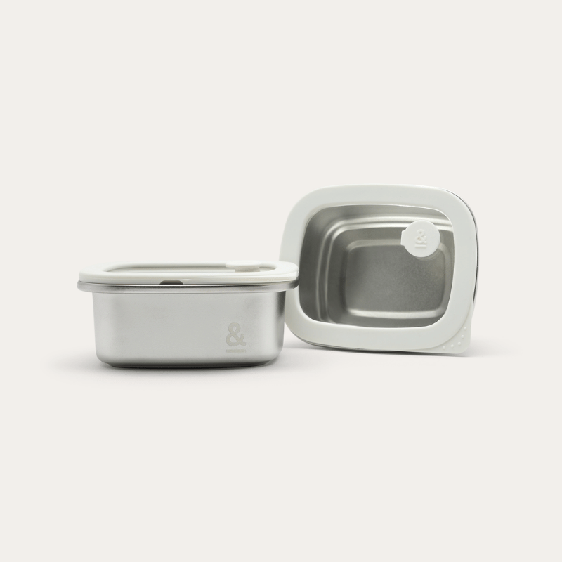 Rectangle Stainless Steel Containers 2 Piece