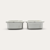 Rectangle Stainless Steel Containers 2 Piece