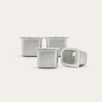 Rectangle Stainless Steel Containers 2 Piece