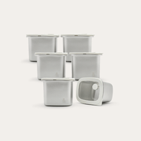 Rectangle Stainless Steel Containers 2 Piece
