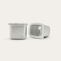Rectangle Stainless Steel Containers 2 Piece