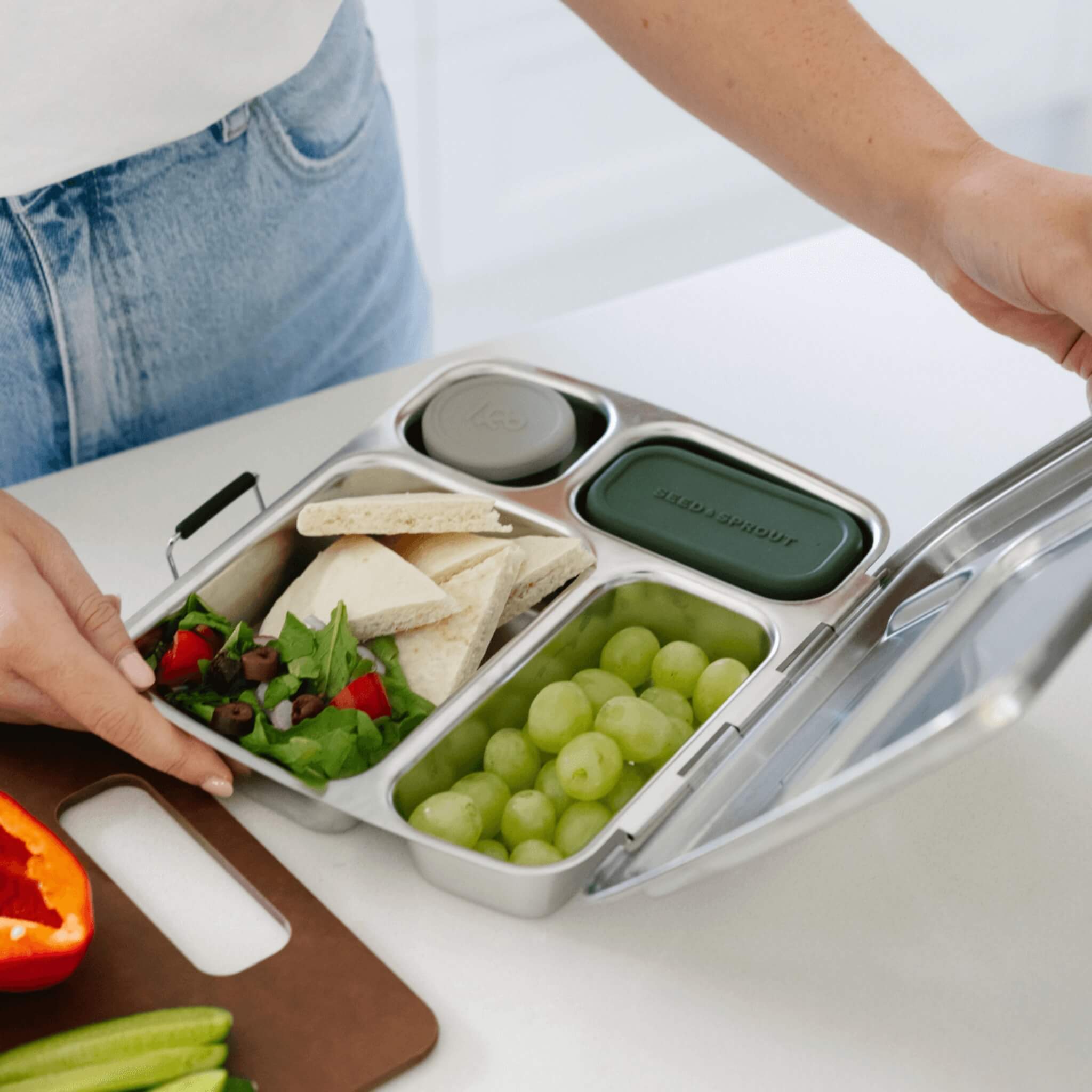 SECONDS 2 Pot Set - Stainless Steel Snack Containers