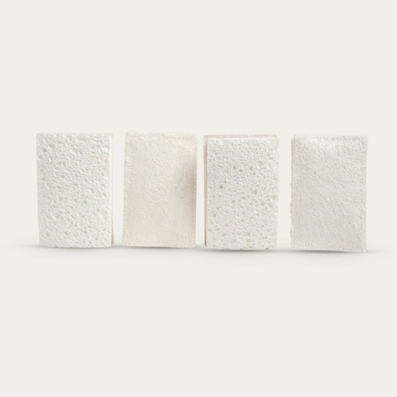 Compostable Sponge w Scourer-4pk