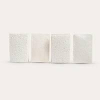 Compostable Sponge w Scourer-4pk
