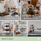 Stainless Steel Mixing Bowls | 3pk