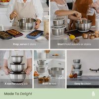 Stainless Steel Mixing Bowls | 3pk