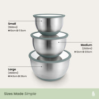 Stainless Steel Mixing Bowls | 3pk