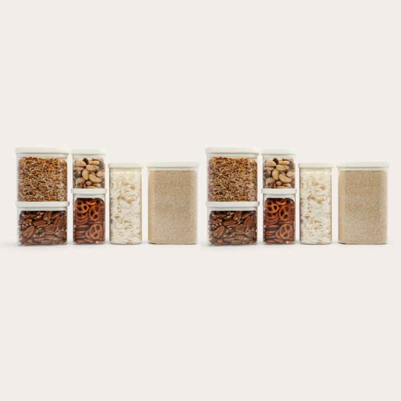 Tallow Rectangle Pantry Jars Set