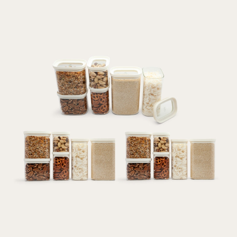 Tallow Rectangle Pantry Jars Set