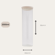 Wategos Glass Pantry Jar | Oat Milk 2000ml