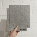 square grey cellulose cleaning sponges