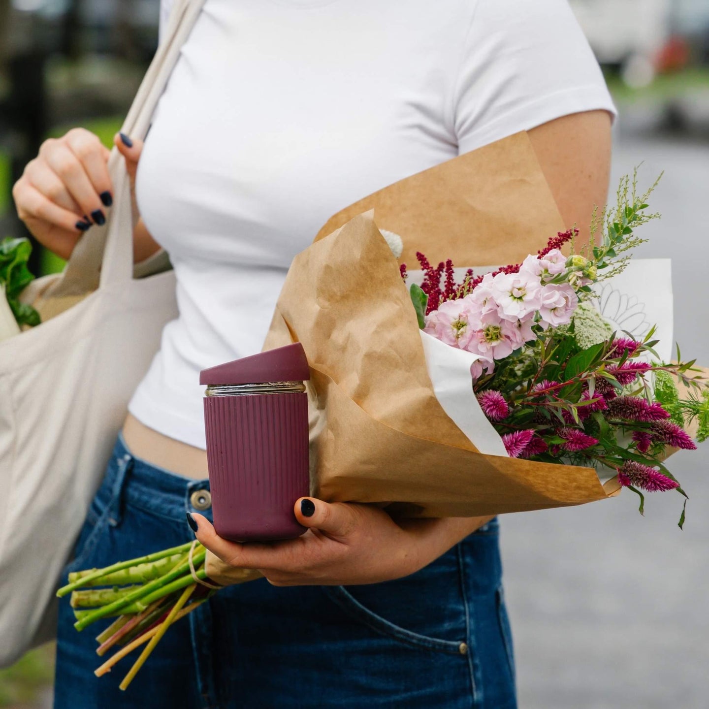 Reusable Glass Coffee Cup | 12oz