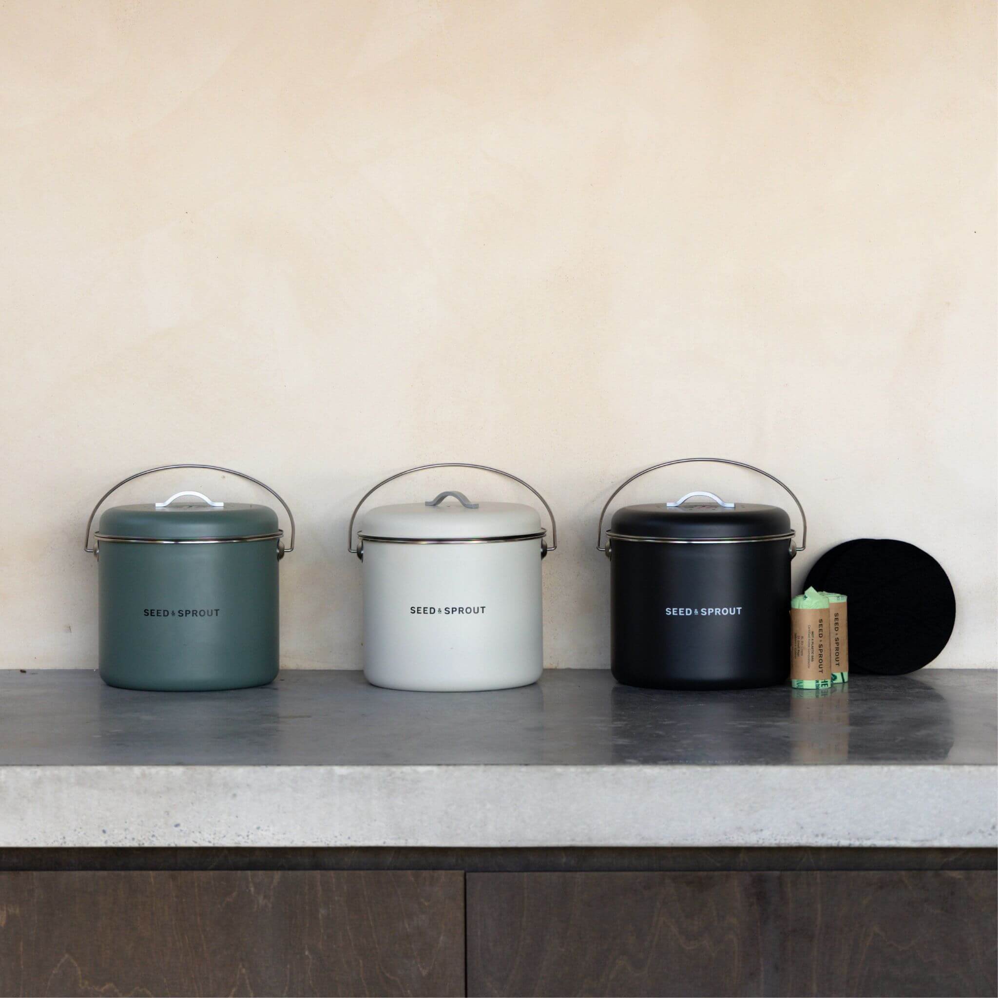 Kitchen Compost Bin | Mushroom