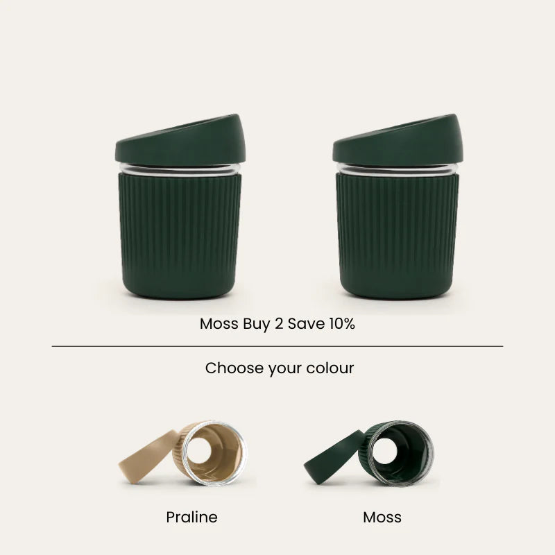 Reusable Glass Coffee Cup