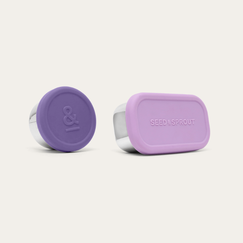 2 Pot Set - Stainless Steel Snack Containers