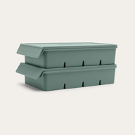Silicone Freezer Mould in eucalyptus green, 4 Portion 250ml, 2 Pack