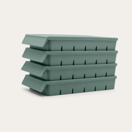 Silicone Freezer Mould in eucalyptus green, 6 Portion 100ml, 4 Pack