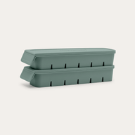 Silicone Freezer Mould in eucalyptus green, 6 Portion 50ml, 2 Pack