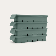 Silicone Freezer Mould in eucalyptus green, 6 Portion 50ml, 4 Pack