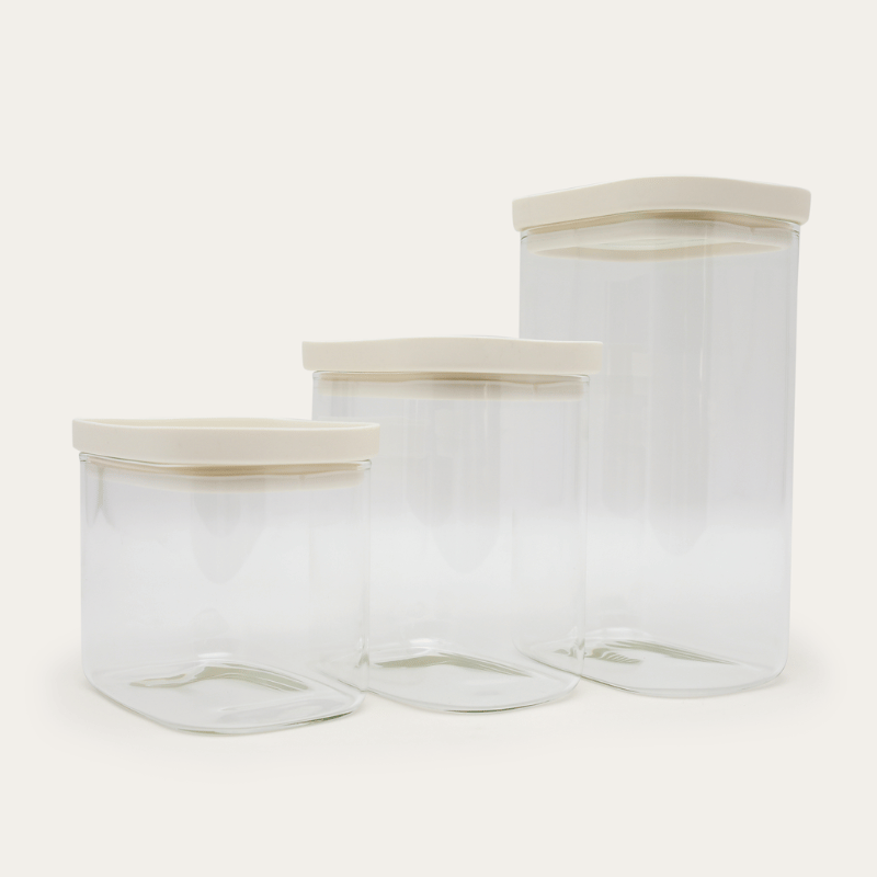 Tallow Glass Pantry Jars | 2pk