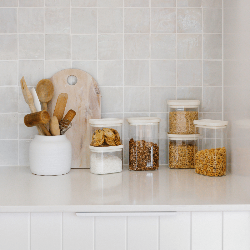 Tallow Rectangle Pantry Jars Set