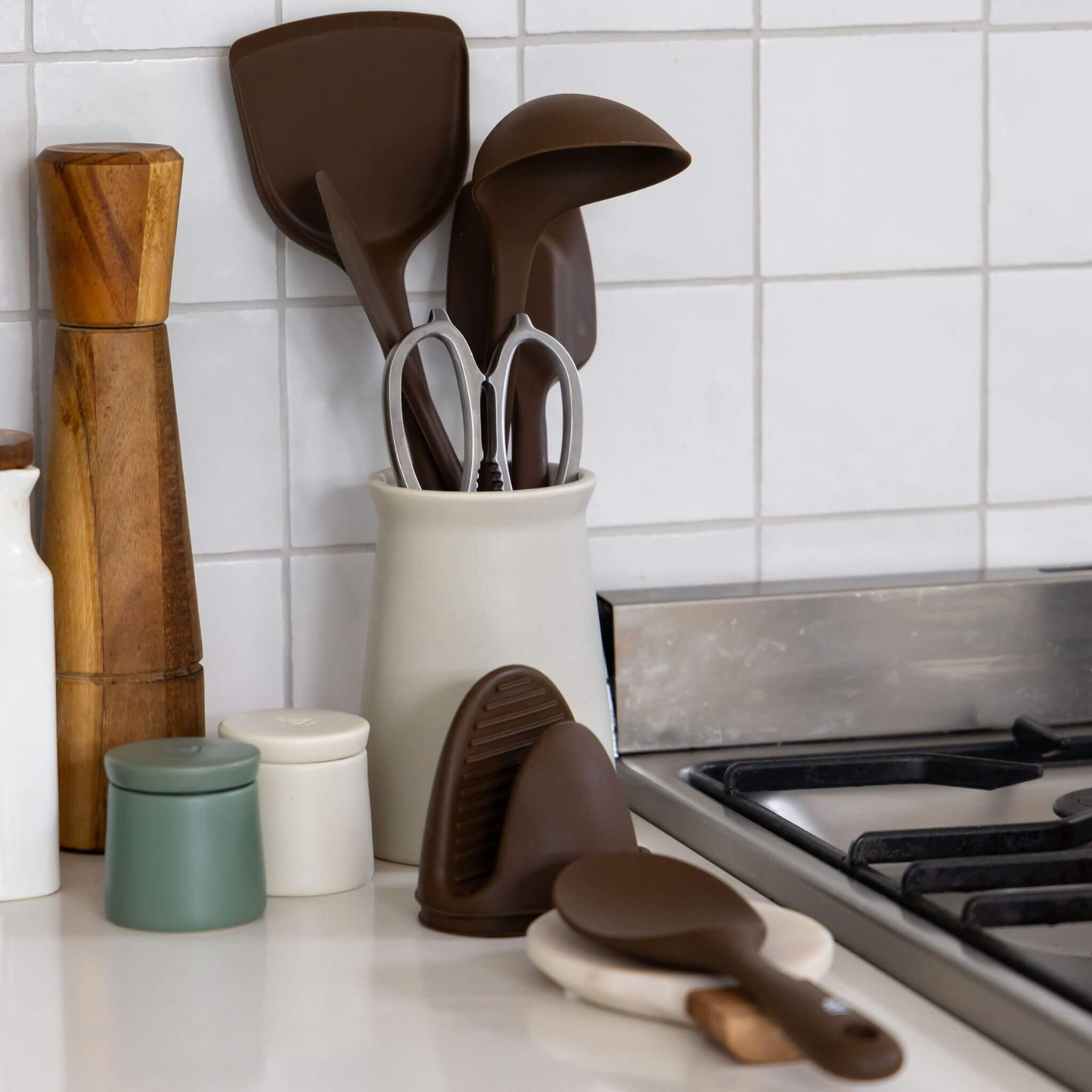 Kitchen Ceramic Utensil Holder