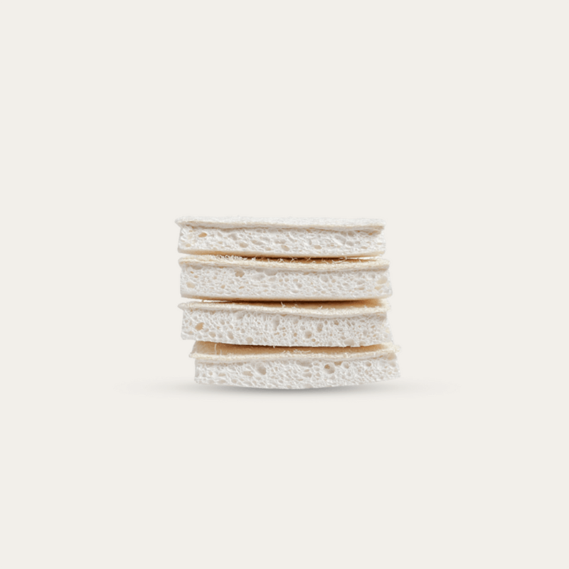 Compostable Sponge w Scourer-4pk
