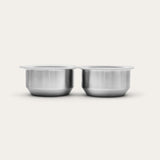 Stainless Steel and Glass Dip Bowls | Set of 2