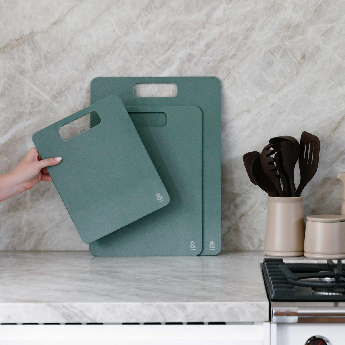 Wood Cellulose Chopping Board Trio