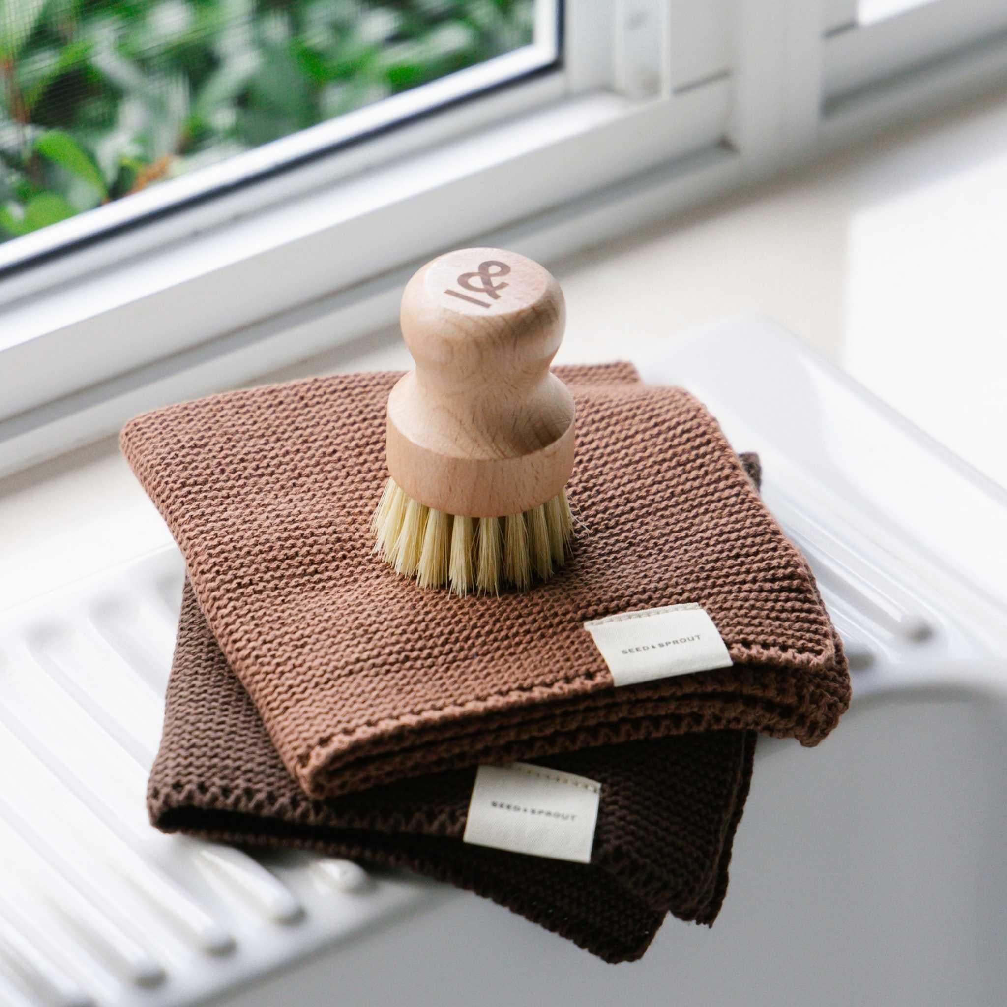 Knitted Dishcloth Set | Organic Cotton