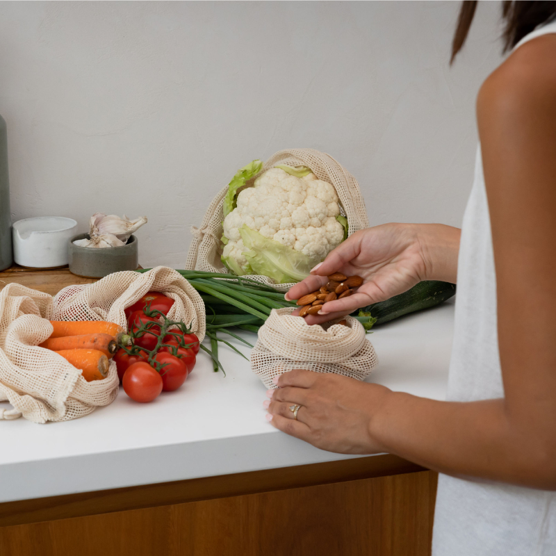 Organic Mesh Produce Bag Set of 5