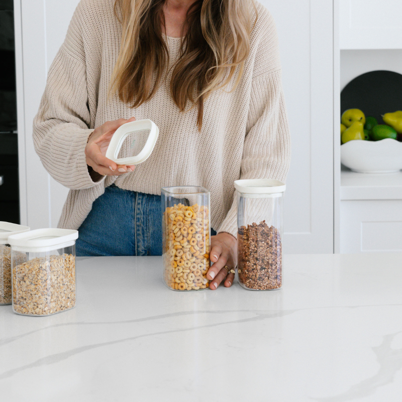 Tallow Rectangle Pantry Jars Set