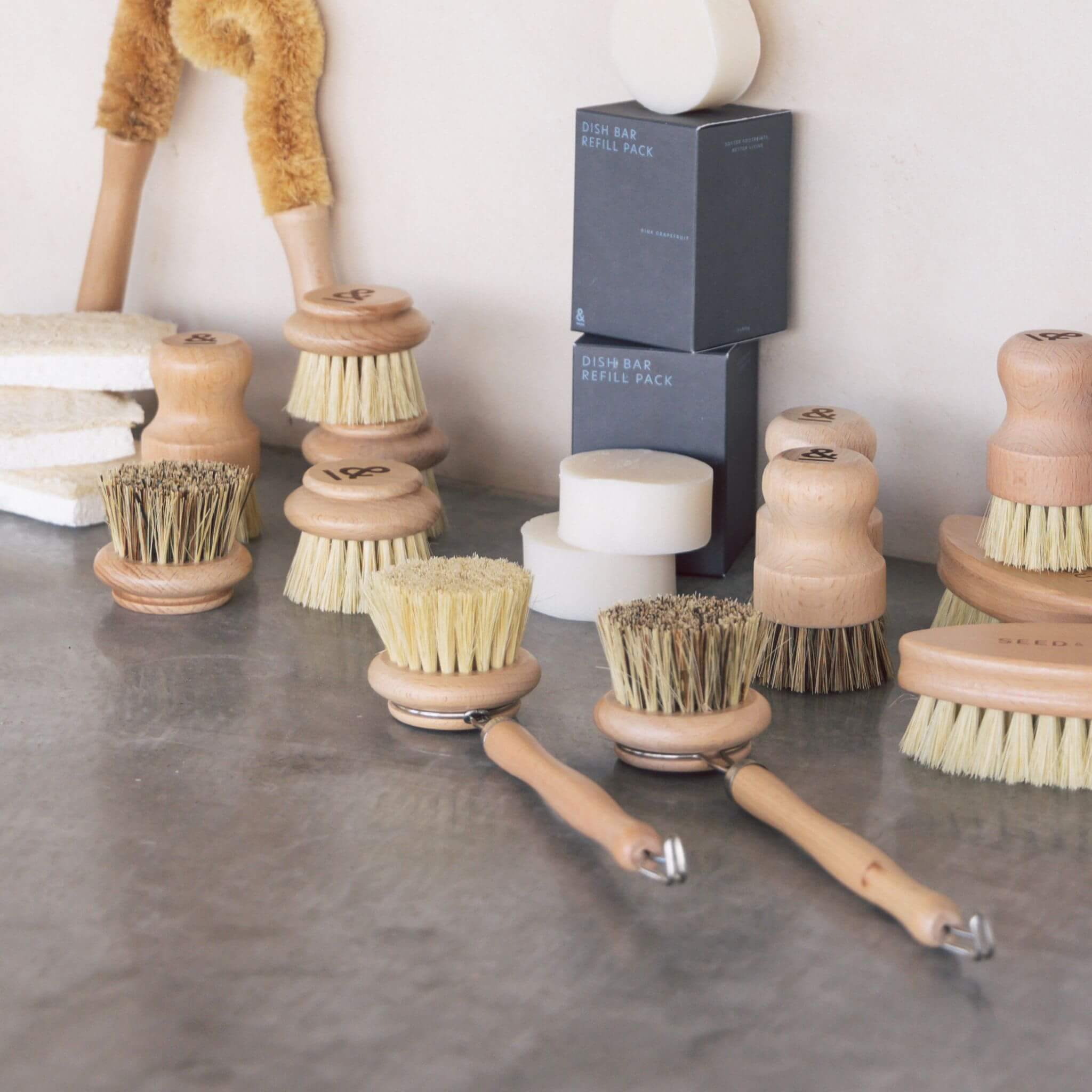 Dish Brush Head Replacement | 3pk Tough