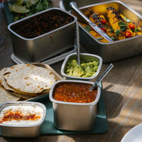 Rectangle Stainless Steel Containers 2 Piece