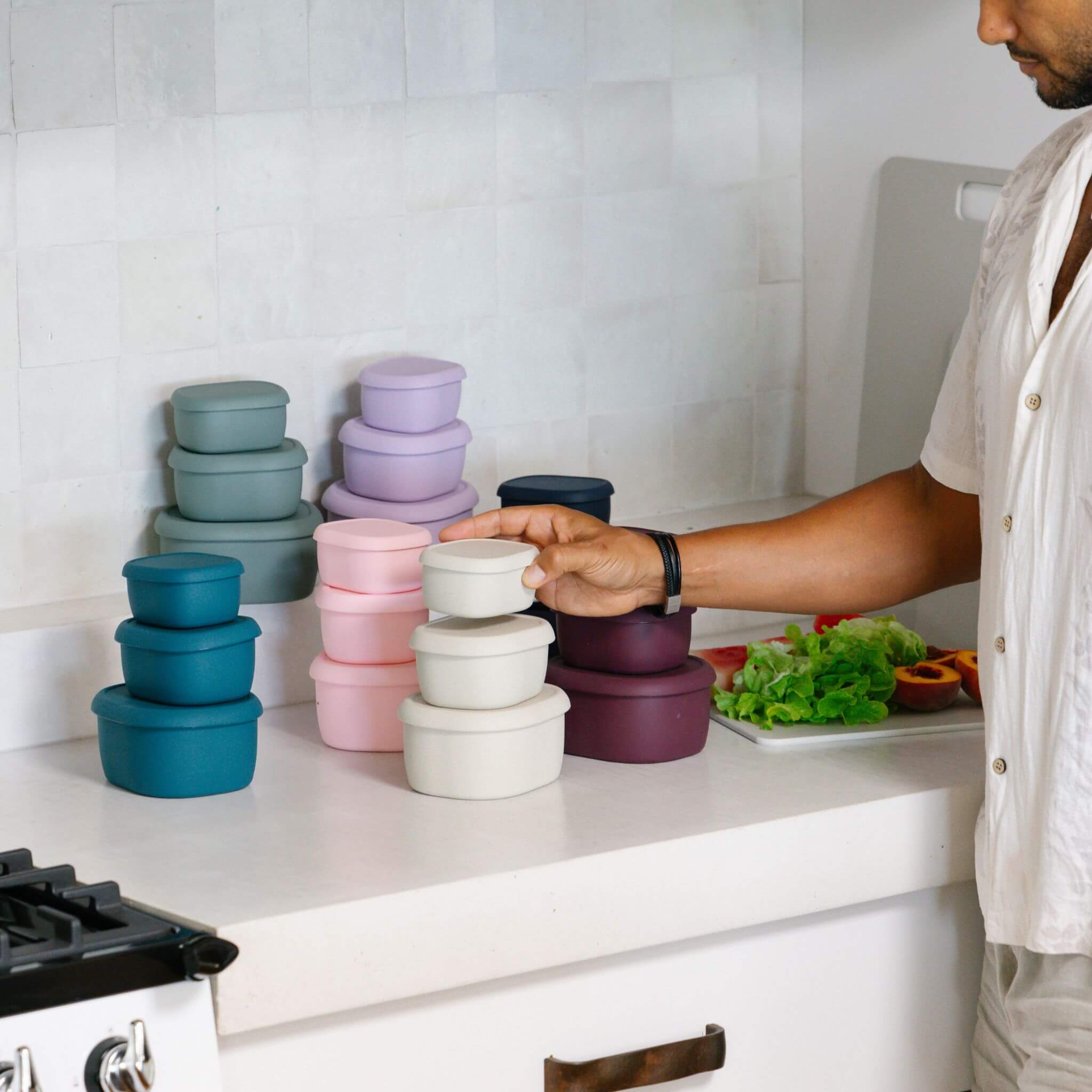 Silicone Nesting Containers